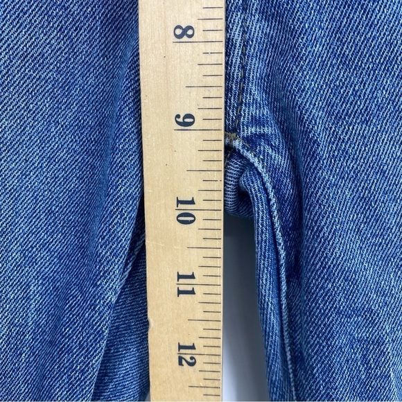 HALE Lea High Waisted Flare leg Side Zip Jeans Sz 27 medium wash - Picture 13 of 14